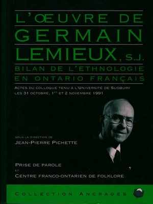 cover image of Oeuvre de Germain Lemieux, s.j.